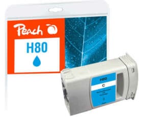 Peach H80 Druckerpatrone cy ersetzt HP 80 C