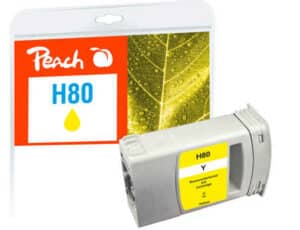 Peach H80 Druckerpatrone ye ersetzt HP 80 Y