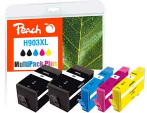 Peach H903XL 5 Druckerpatronen XL (2*bk