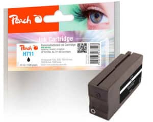 Peach H711BK Druckerpatrone bk ersetzt HP No. 711 BK