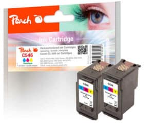 Peach C546 2 Druckköpfe 2*col ersetzt Canon CL-546*2