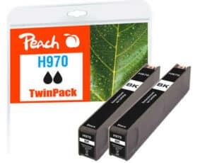 Peach H970bk 2 Druckerpatrone 2*bk ersetzt HP No. 970 bk*2