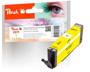 Peach C571Y Druckerpatrone ye ersetzt Canon CLI-571Y