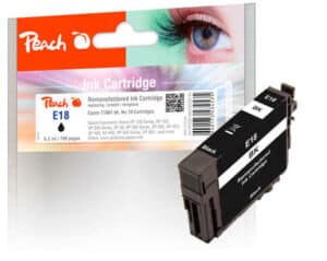 Peach E18bk Druckerpatrone bk ersetzt Epson No. 18 bk