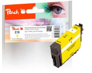 Peach E18y Druckerpatrone ye ersetzt Epson No. 18 y