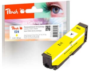 Peach E24y Druckerpatrone ye ersetzt Epson No. 24 y