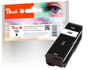 Peach E26bk Druckerpatrone bk ersetzt Epson No. 26 bk