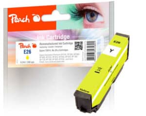 Peach E26y Druckerpatrone ye ersetzt Epson No. 26 y