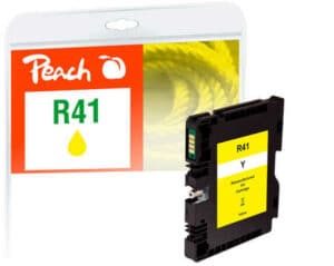 Peach R41 Druckerpatrone XL ye ersetzt Ricoh GC41Y