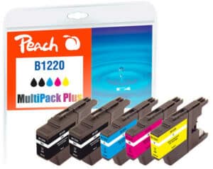 Peach B1220 Spar Plus Pack Druckerpatronen (2*bk