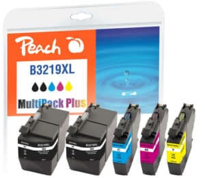 Peach B3219XL 5 Druckerpatronen XL (2*bk