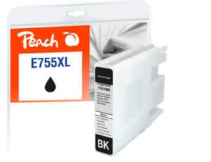 Peach E754/755/756 Druckerpatrone XL bk ersetzt Epson T7551BK