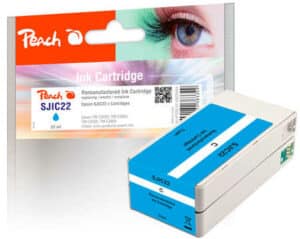 Peach ESJIC22 Druckerpatrone cy ersetzt Epson SJIC22C