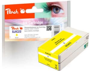 Peach ESJIC22 Druckerpatrone ye ersetzt Epson SJIC22Y