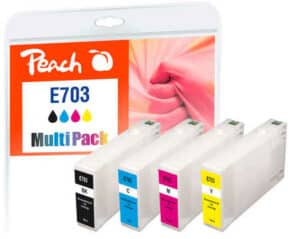 Peach E70 4 Druckerpatronen (bk