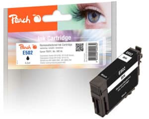Peach E502BK Druckerpatrone bk ersetzt Epson No. 502BK
