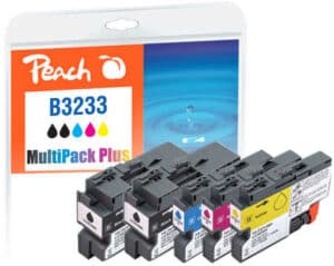 Peach B3233 Spar Plus Pack Druckerpatronen (2*bk