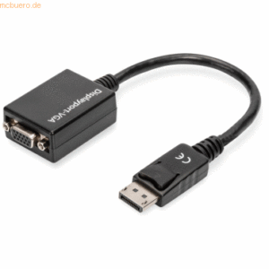 Assmann ASSMANN DisplayPort Adapterkabel DP - HD15 0.15mDP 1.2 sw.