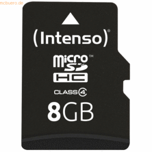 Intenso International Intenso 8GB microSDHC Class 4 + SD-Adapter