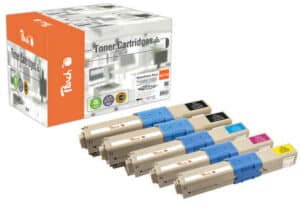 Peach O4446/4449 5 Tonermodule (2*bk