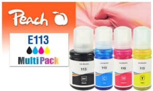 Peach E113 Spar Pack Druckerpatronen (bk