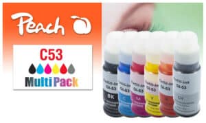 Peach C53 Spar Pack Druckerpatronen (bk