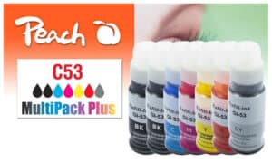 Peach C53 Spar Pack Plus Druckerpatronen (2*bk