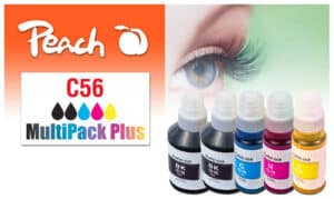 Peach C56 Spar Pack Plus Druckerpatronen (2*bk