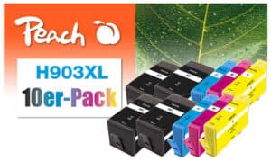 Peach H903XL 10 Druckerpatronen XL (2*bk