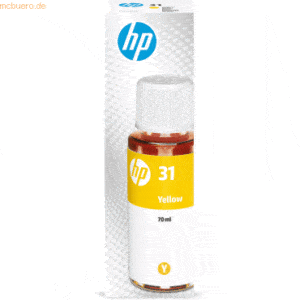Hewlett Packard HP Tintenflasche Nr. 31 1VU28AE Gelb (70 ml