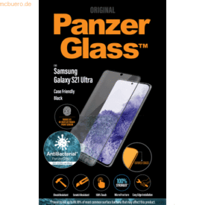 PanzerGlass PanzerGlass Curved Galaxy S21 Ultra Antibakt. CF Fingerpr