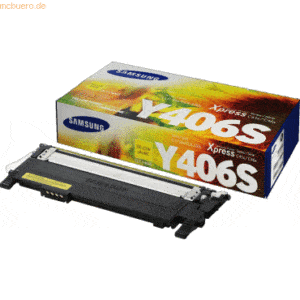 Hewlett Packard HP Samsung Toner CLT-Y406S gelb (ca. 1000 Seiten) Poly