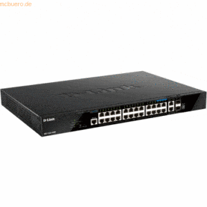 D-Link D-Link DGS-1520-28MP 28-Port GBit PoE Smart Mgt Stack Switch