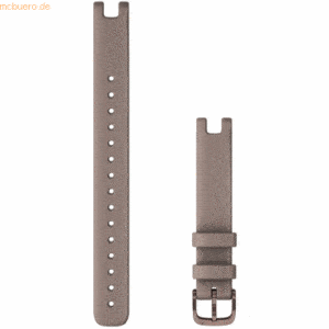 Garmin Garmin Wechselarmband Lily 14mm ital. Leder Taube/Mokka