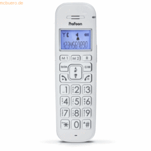 PROFOON PROFOON DECT-Telefon mit gr. Tasten und 2 Mobilteilen