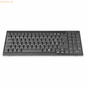 Assmann DIGITUS Tastatur für TFT-Konsolen schwarz