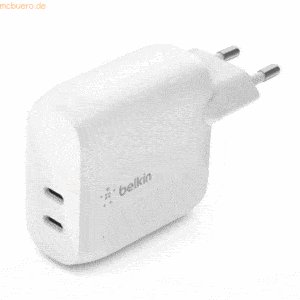 Belkin Belkin 40W Dual USB-C Ladegerät Power Delivery