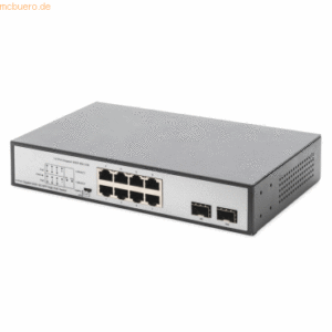Assmann DIGITUS 8-Port Gigabit Switch 8xRJ45 + 2G SFP 180W