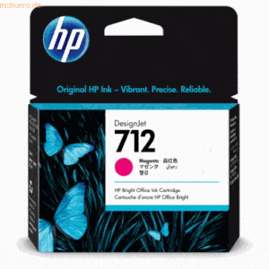 Hewlett Packard HP Tintenpatrone Nr. 712 Magenta (29ml)