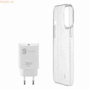 Cellularline Cellularline Starter Kit Charger+Case f. iPhone 13 Pro
