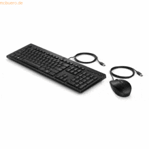 Hewlett Packard HP 225 Maus und Tastatur kabelgebunden (deutsches Layo