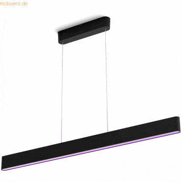 Signify Philips Hue White&Col. Amb. Ensis Pendelleu schwarz 6000lm