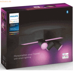 Signify Philips Hue White&Col. Amb.CentrisCross Spot 3flg schw 2850lm