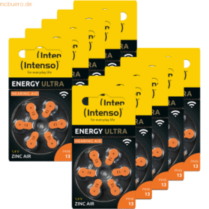 Intenso International Intenso Hörgeräte Batterien | Zink-Luft A13 60er