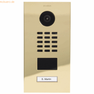 DoorBird DoorBird D2101V IP Telefon Edelstahl V4A Messing-Optik