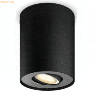 Signify Philips Hue White Amb. Pillar Spot 1 flg. schwarz 350lm DS