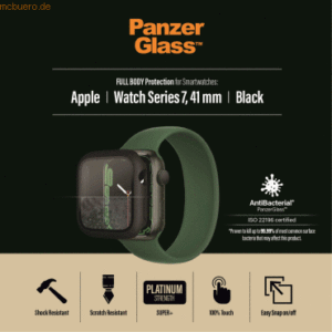 PanzerGlass PanzerGlass Full Body Apple watch 7 (40 mm) Black Antibakt