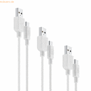 Cellularline Cellularline KIT Multipack (3in1) USB-A to USB-C Kabel