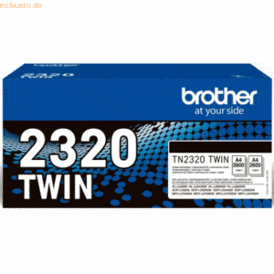 Brother Brother Toner Doppelpack TN-2320TWIN (ca. 2x 2600 Seiten)