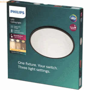 Signify Philips 3in1 LED Leuchte CL550 2000lm 2700K Dimmen o DS schw